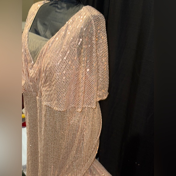 Stunning Gold Sequin Maxi Dress by Giffniseti - Picture 5 of 12